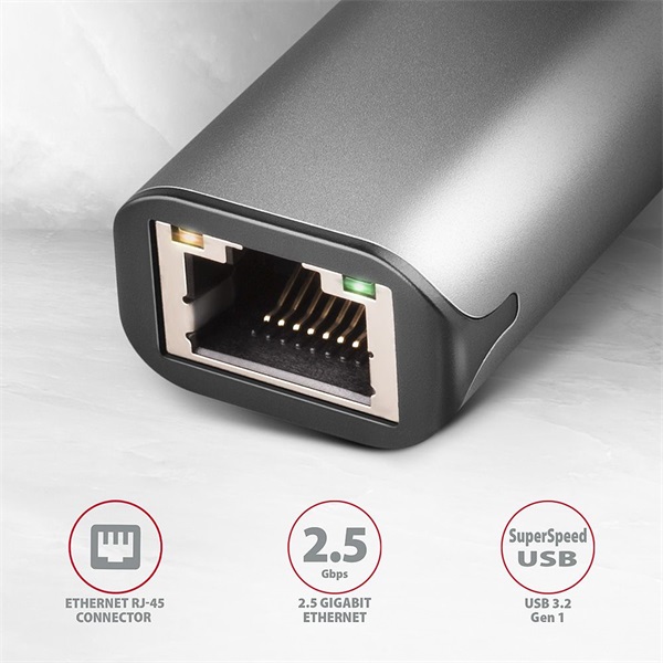 Axagon USB-C 3.2 Gigabit Ethernet hálózati adapter (ADE-25RC) Axagon USB-C 3.2 Gigabit Ethernet hálózati adapter (ADE-25RC)