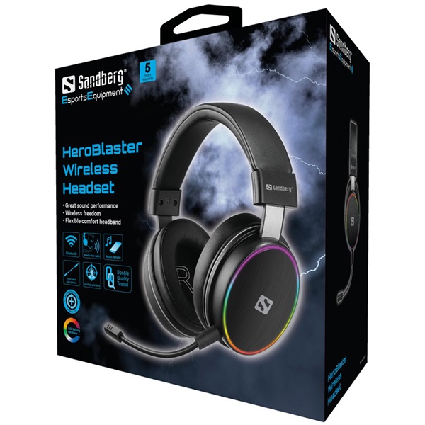 SANDBERG 126-42 Fejhallgató HeroBlaster Wireless Headset