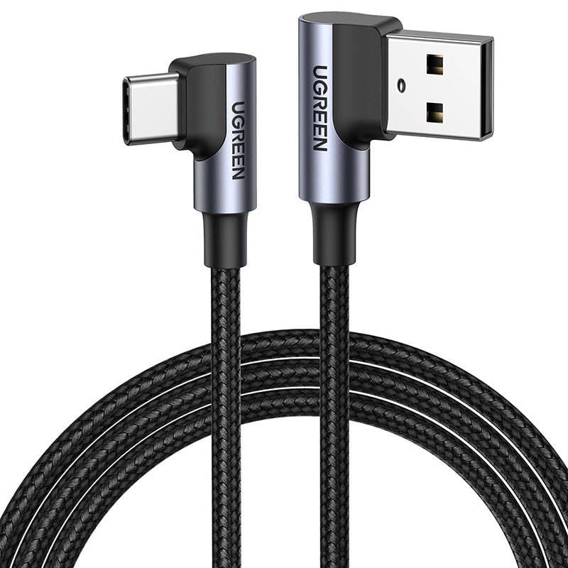 UGREEN US176 USB-A - USB-C kábel 3A 3m fekete(70875 UGREEN US176 USB-A - USB-C kábel 3A 3m fekete(70875