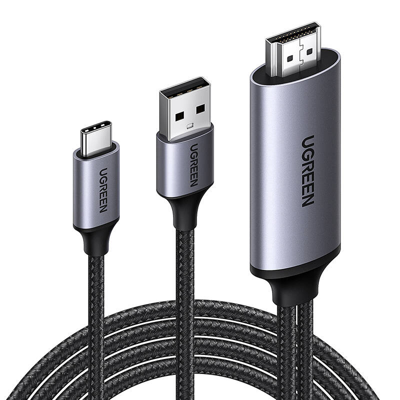 UGREEN CM773 HDMI-USB-C 4k 60Hz  5V  1A adapter 