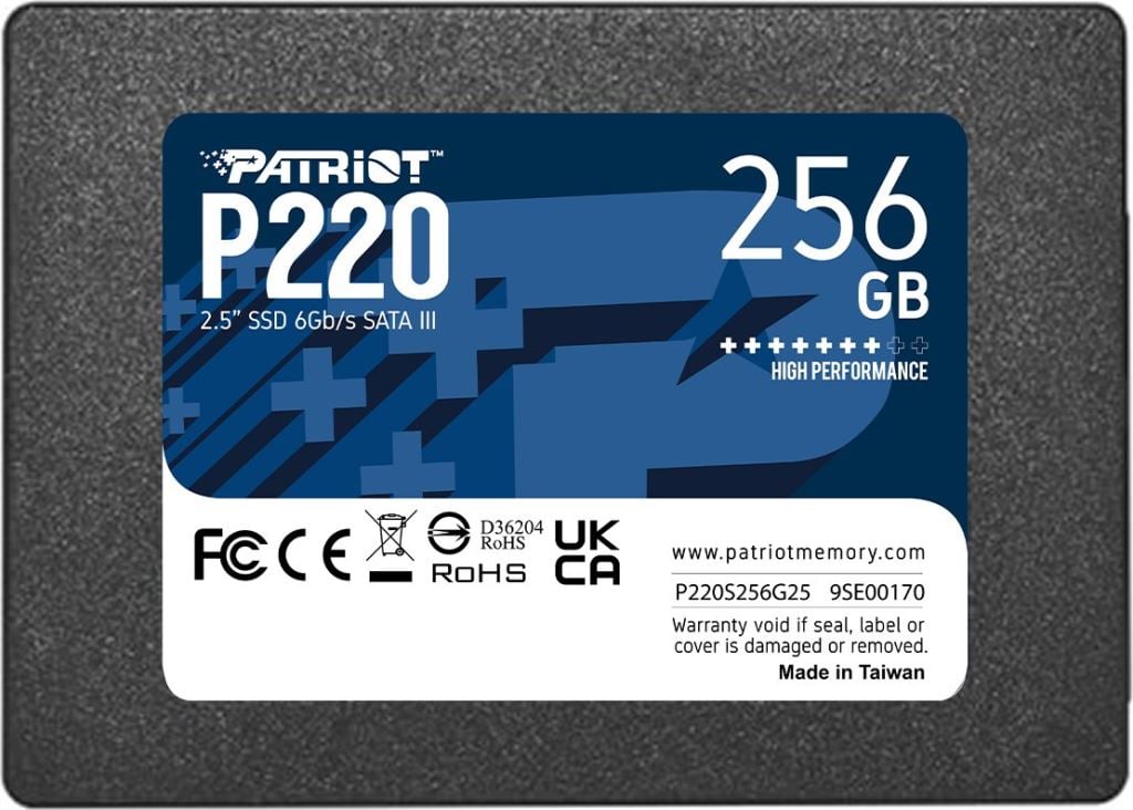 256GB Patriot 2,5" P220 SSD meghajtó (P220S256G25)