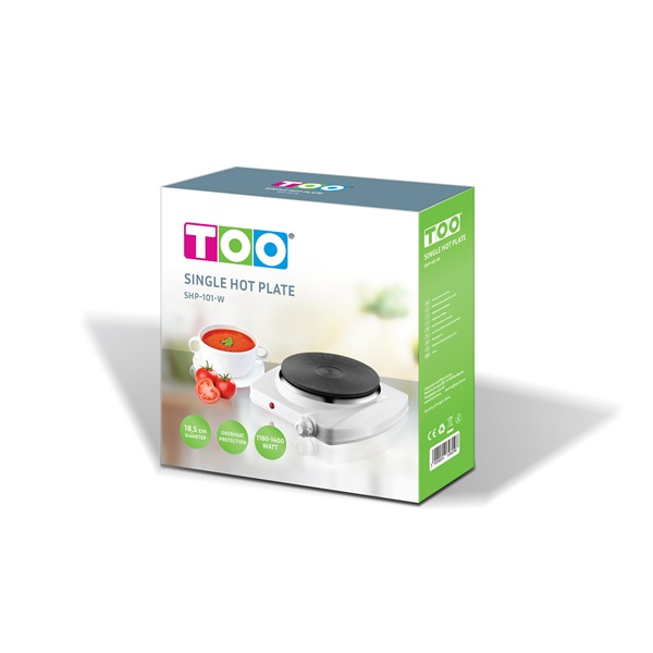 TOO SHP-101-W 1180-1400W elektromos főzőlap fehér