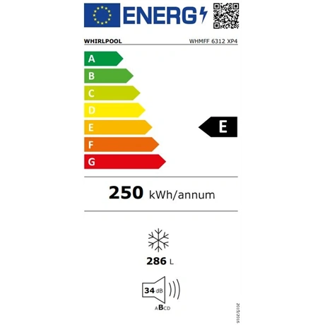 Whirlpool WHMFF 6312 XP4 Fagyasztószekrény Ezüst