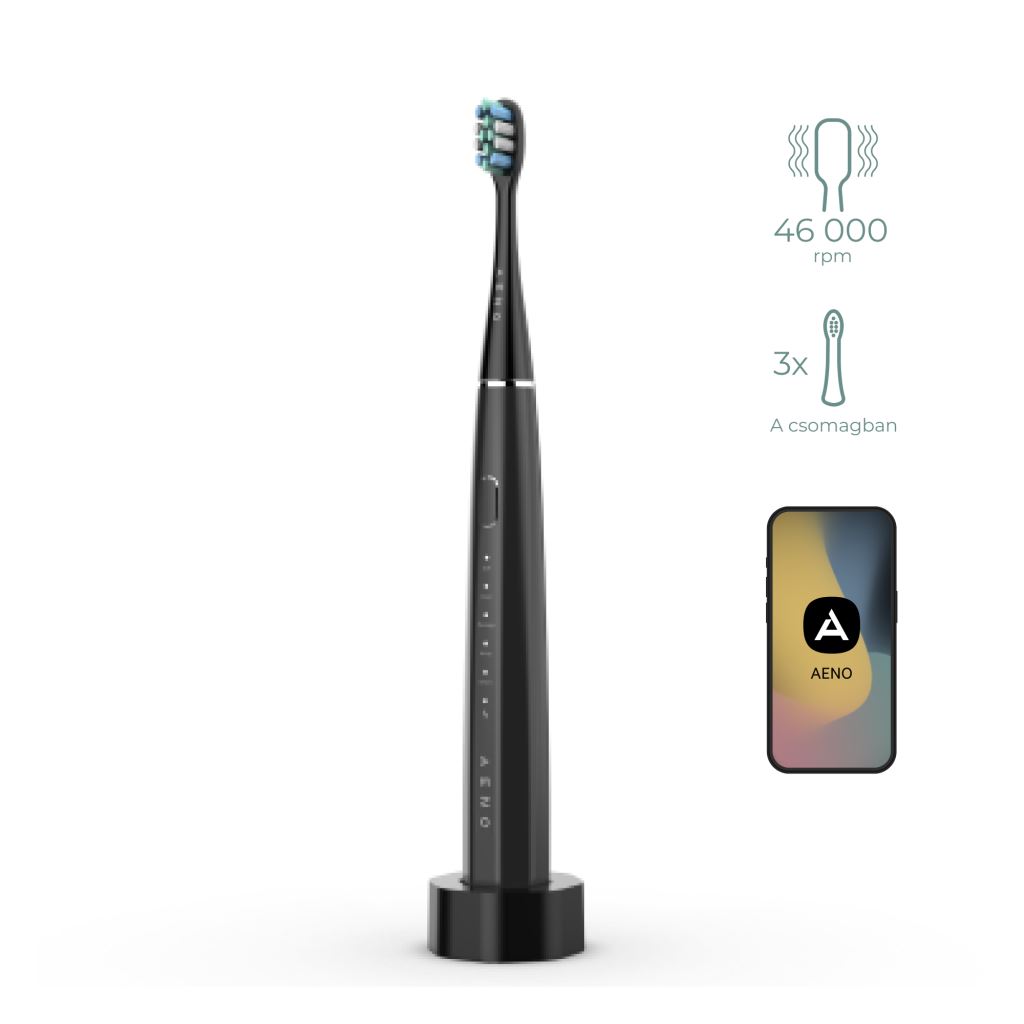 AENO DB2S elektromos fogkefe fekete (ADB0002S)