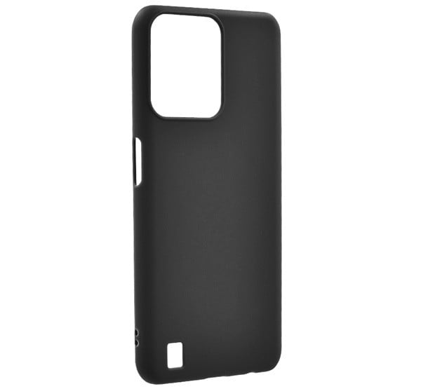 Szilikon telefonvédő (matt) FEKETE [Realme C31]
