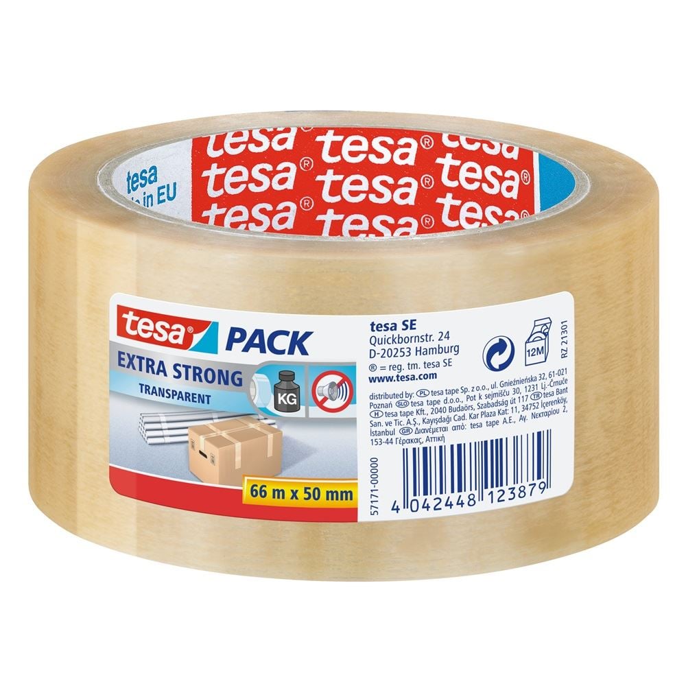 Tesa Extra erős ragasztószalag 50mmx66m átlátszó (57171-00000-04)