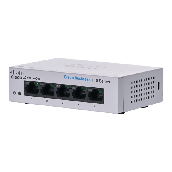 Cisco CBS110-5T-D-EU 5 LAN 10/100/1000Mbps 1U switch Cisco CBS110-5T-D-EU 5 LAN 10/100/1000Mbps 1U switch