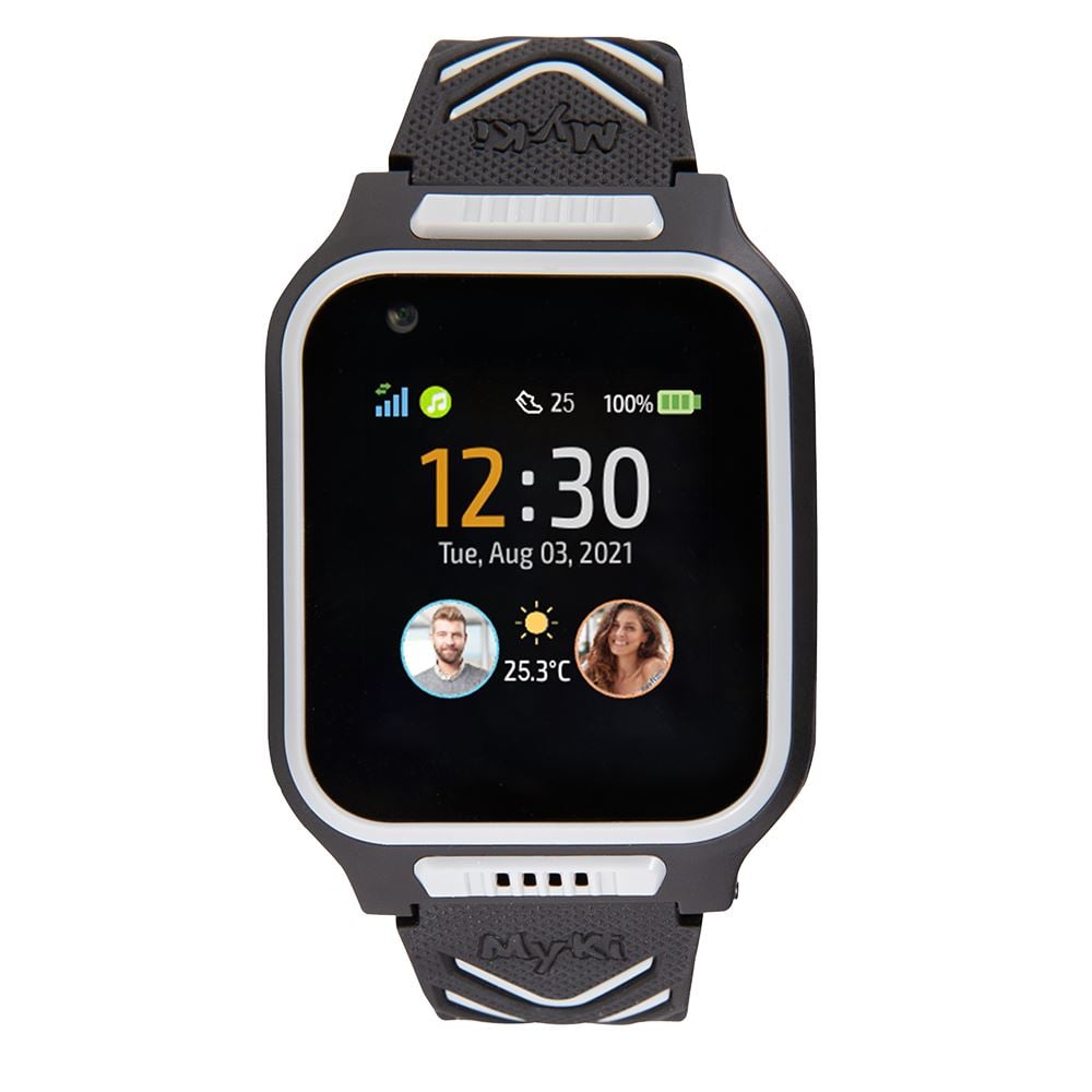 MyKi 4 (4G) gyermek okosóra fekete-szürke (MYKI-WATCH4-4G-BK)