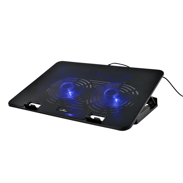 Bluestork  NB-COOLER-ONE 17"-ig LED  2xUSB-A Notebook Hűtőpad