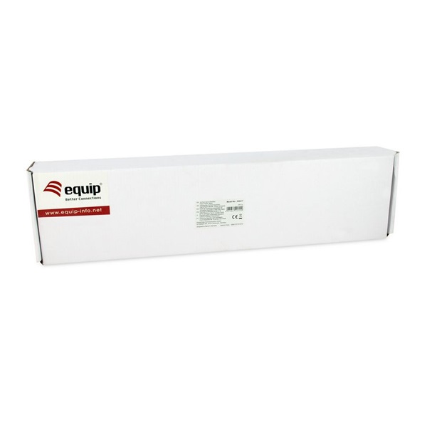 Equip 326417  16 port Cat6  1U árnyékolt Patch Panel  Fekete