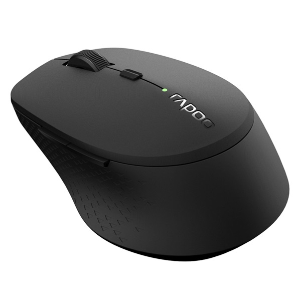 Rapoo M300 Silent vezeték nélküli (Bluetooth 3.0, 4.0 és 2.4GHz) egér sötétszürke (184341)