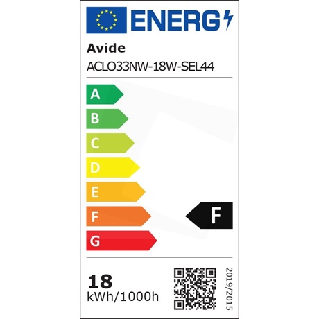 Avide ACLO33NW-18W-SEL44 MENNYEZETI LÁMPA LED IP44 SELENE 18W