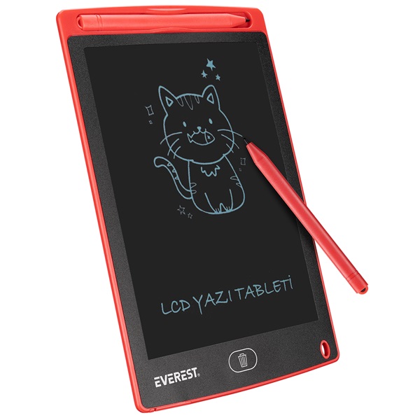 Everest  EV-DY100 Red  125x175mm  8,5 inch toll  LCD Grafikus tábla