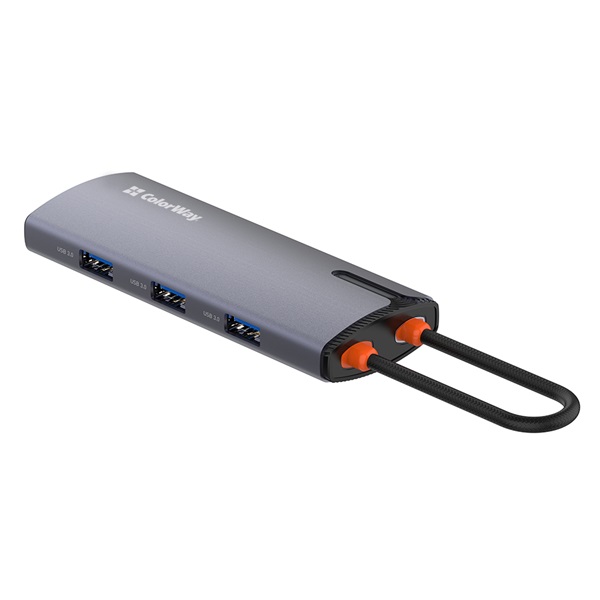 COLORWAY USB-elosztó CW-HUB03  USB-C 6-B-1 Dokkolóállomás