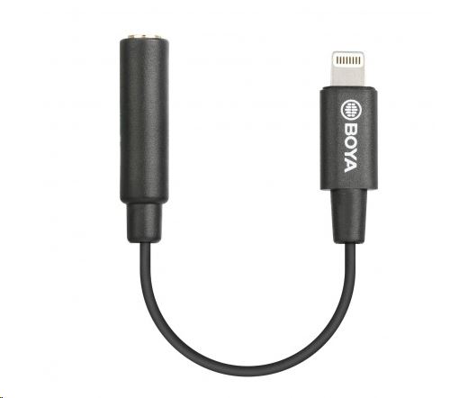 Boya Audio BY-K3 3.5mm TRS jack lengő aljzat -> Lightning átalakító kábel 6cm Boya Audio BY-K3 3.5mm TRS jack lengő aljzat -> Lightning átalakító kábel 6cm