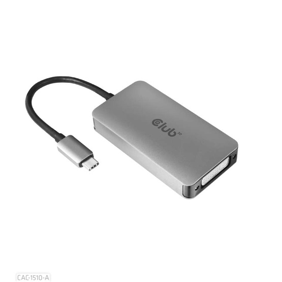 Club3D USB3.2 Gen1 Type-C to Dual Link DVI-D HDCP OFF version Active Adapter  