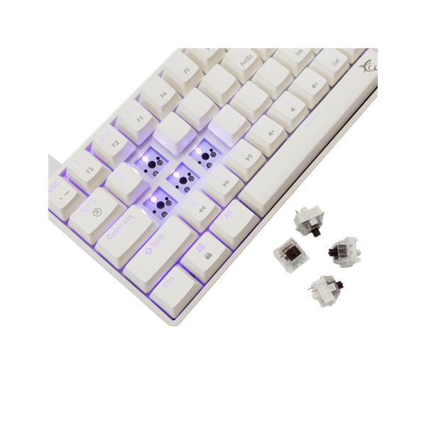 WHITE SHARK GK-004231W/BR-US SHINOBI-2/W-BR-US mech. bill. 61 barna gomb fekete Angol