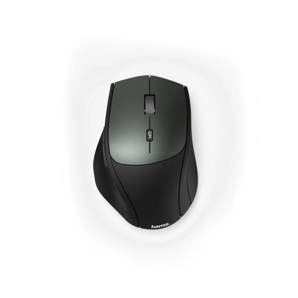 Hama MW-600 vezeték nélküli optikai egér (USB-C és USB-A vevőegységgel) fekete-szürke (182616) Hama MW-600 vezeték nélküli optikai egér (USB-C és USB-A vevőegységgel) fekete-szürke (182616)