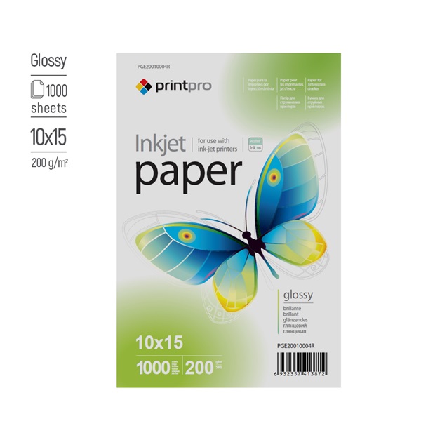 COLORWAY PGE20010004R PrintPro fényes 200g/m 10x15 1000pc. Fotópapír COLORWAY PGE20010004R PrintPro fényes 200g/m 10x15 1000pc. Fotópapír