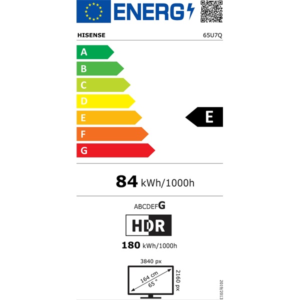 Hisense 65" 65U7Q 4K UHD Smart MiniLED ULED TV