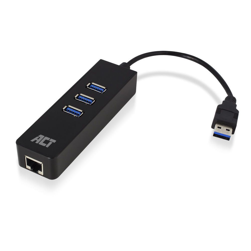 ACT AC6310 USB Hub 3.2 3 portos fekete ACT AC6310 USB Hub 3.2 3 portos fekete