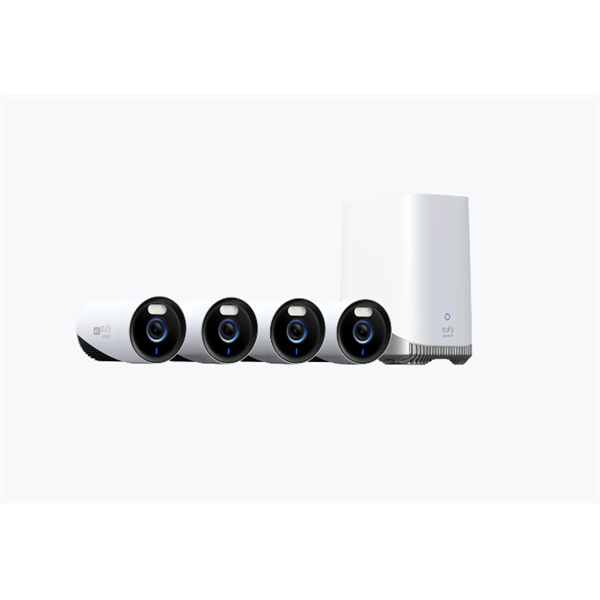 ANKER EUFYCAM2C  E8600323 E330 Biztonsági Kamera Rendszer (4+1) 4K, HomeBase 3 vezérlővel 1TB vízálló kül-beltéri 