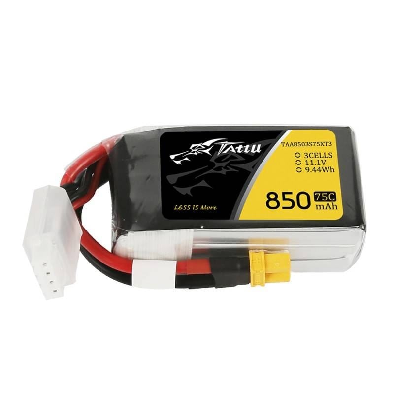 Tattu 850mAh 11.1V 75C 3S1P XT30 akkumulátor csatlakozó (TAA8503S75XT3) Tattu 850mAh 11.1V 75C 3S1P XT30 akkumulátor csatlakozó (TAA8503S75XT3)