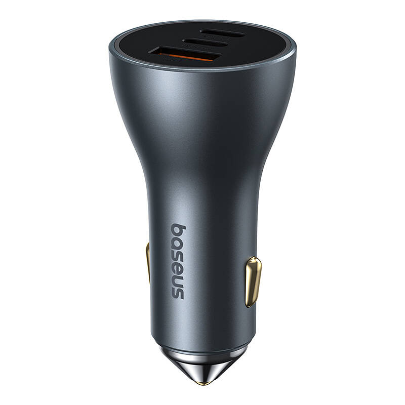Baseus Golden Contactor Pro autós töltő, 2x USB-C, 1x USB, 65W