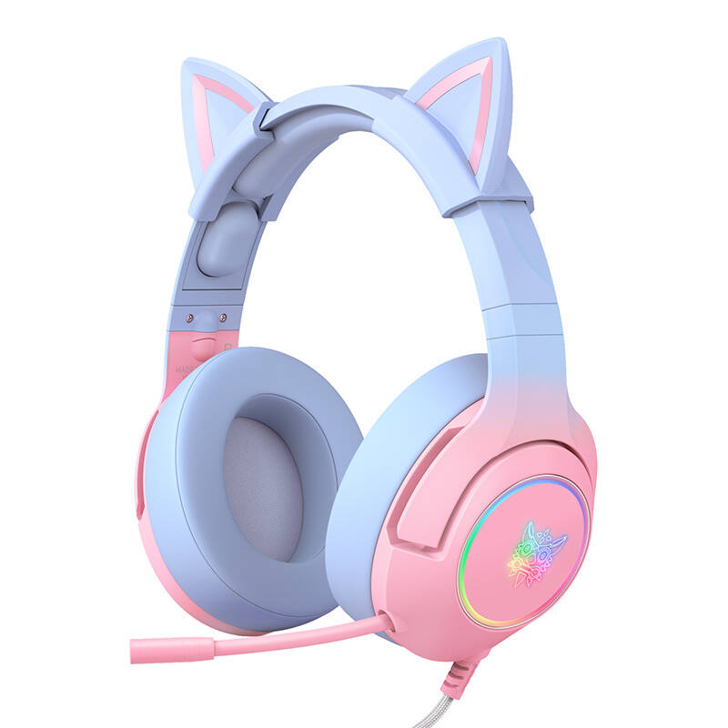 ONIKUMA K9 7.1 Gaming Headphones Pink-kék