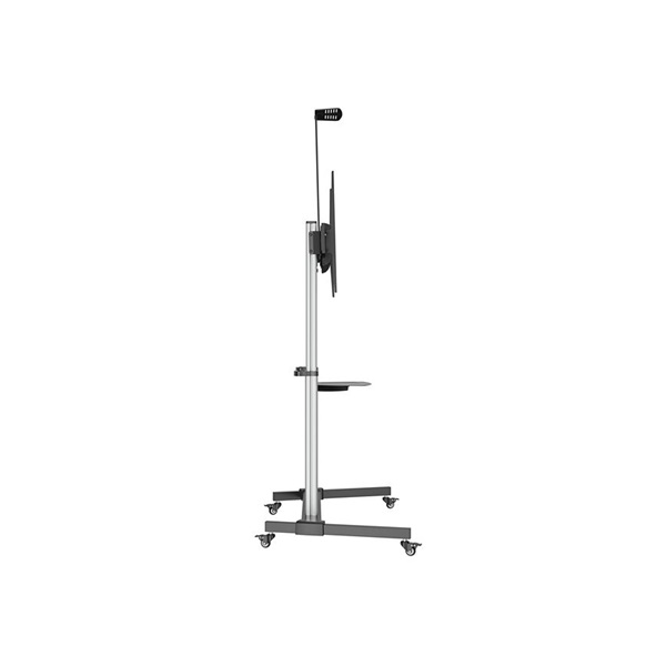 Equip 650631  60"-100" álló  dönthető  állítható magasság gurulós Max.:100kg  TV állvány Fekete-ezüst 