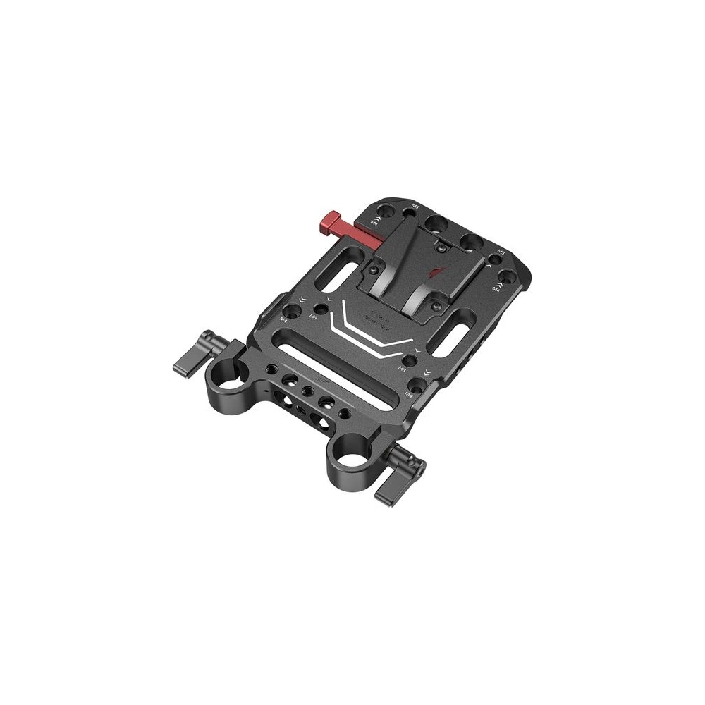 SMALLRIG V Mount Battery Plate with Dual 15mm Rod Clamp 