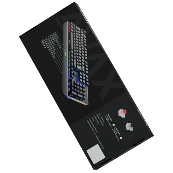 AVAX FS01 Full size mechanikus vezetékes alumínium billentyűzet Outemu barna switch