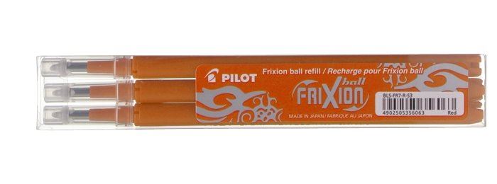 Pilot FriXion Ball 3 darabos betétszett közepes heggyel narancssárga (BLS-FR-7-O-S3) Pilot FriXion Ball 3 darabos betétszett közepes heggyel narancssárga (BLS-FR-7-O-S3)