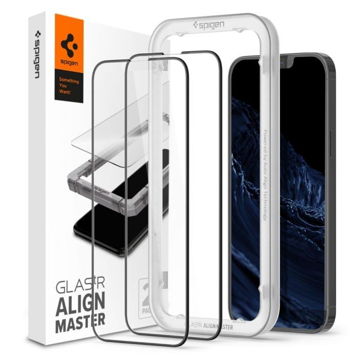 Spigen AlignMaster Full Coverage Tempered Glass Apple iPhone 13 Pro Max kijelzővédő 2db (AGL03377) Spigen AlignMaster Full Coverage Tempered Glass Apple iPhone 13 Pro Max kijelzővédő 2db (AGL03377)