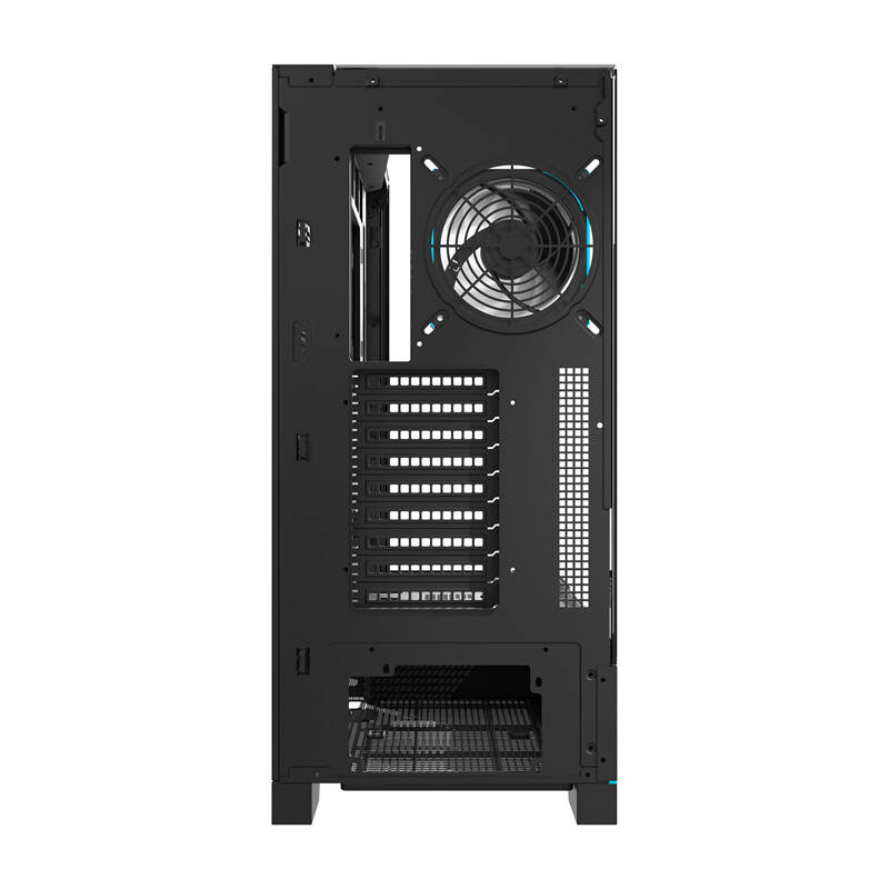 Darkflash DY450L PRO számítógépház + 1 ventilátor Fekete 