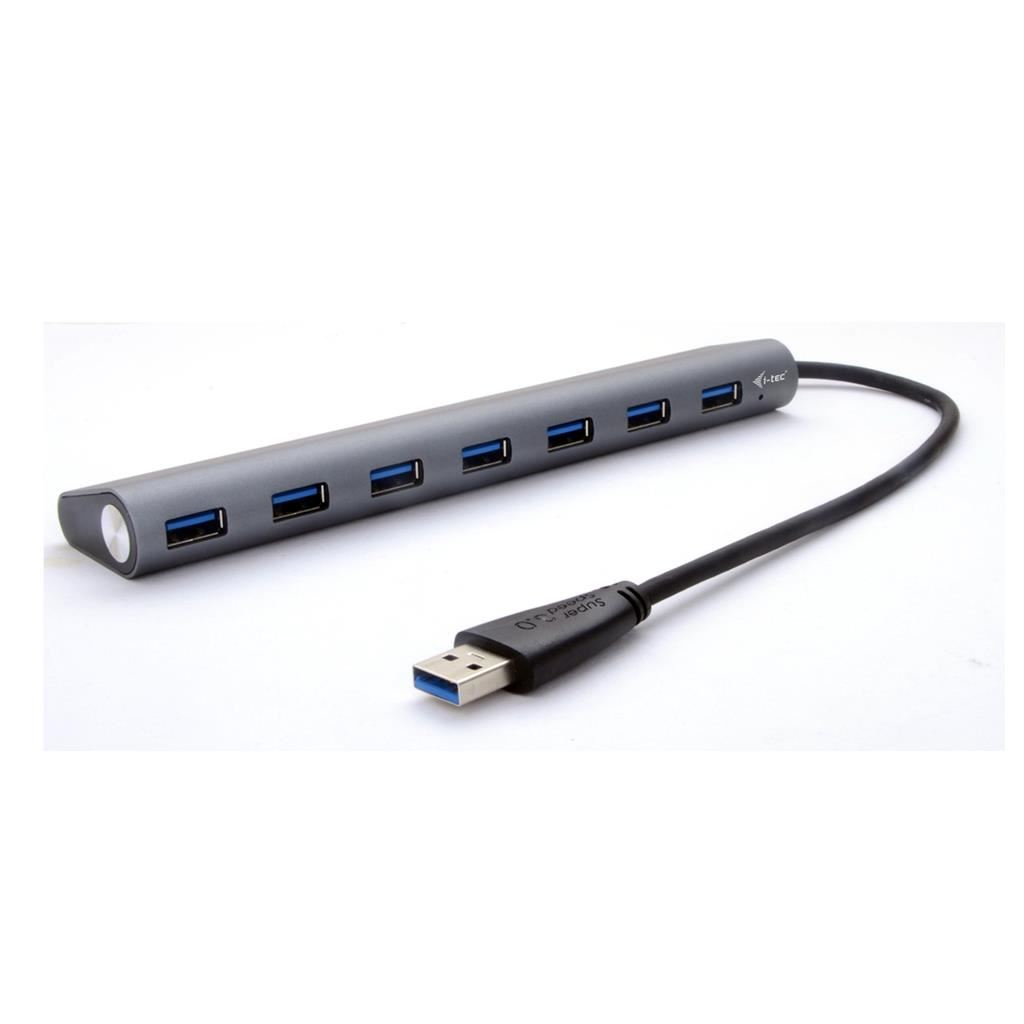 i-tec Metal USB 3.0 Hub 7 port fekete (U3HUB778) i-tec Metal USB 3.0 Hub 7 port fekete (U3HUB778)