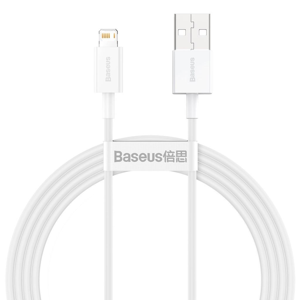 Baseus Superior USB töltőkábel, 2,4 A, 1,5 m, fehér (CALYS-B02) Baseus Superior USB töltőkábel, 2,4 A, 1,5 m, fehér (CALYS-B02)