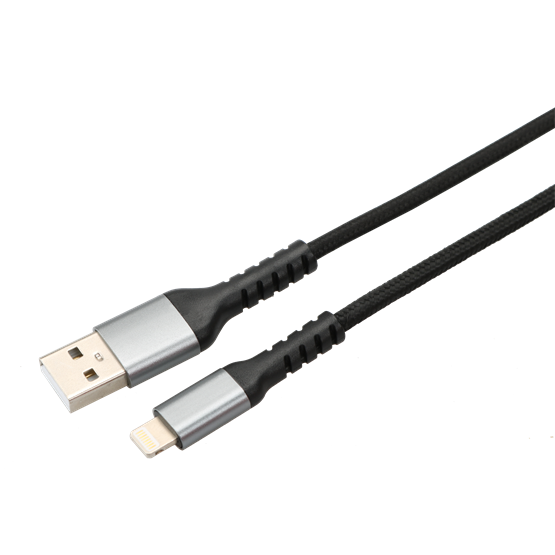 AVAX CB401G STEELY USB A-Lightning 20W 3A 1,5m acélszürke AVAX CB401G STEELY USB A-Lightning 20W 3A 1,5m acélszürke