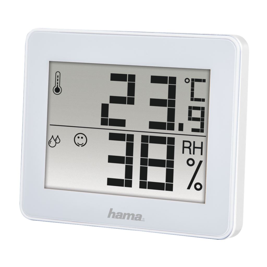 Hama TH-130 hő és páratartalom mérő fehér (186360) Hama TH-130 hő és páratartalom mérő fehér (186360)