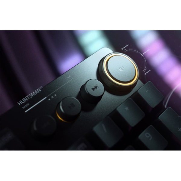 Razer Huntsman V2 Linear Optical Switch (Red) US billentyűzet fekete (RZ03-03930100-R3M1)
