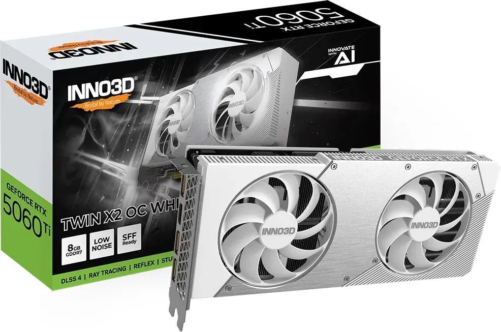 Inno3D GeForce RTX5060 Ti 8GB DDR7 Twin X2 OC White Videókártya