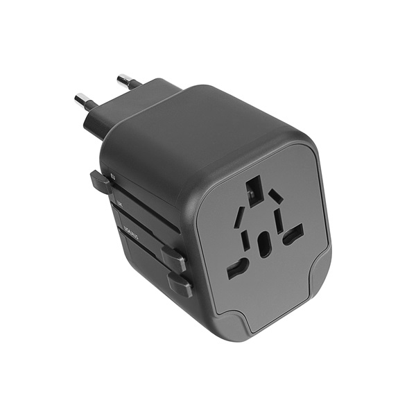 S-Link SL-WL024 Univerzális utazó adapter, Travel EU, UK, USA/AUS, 2xUSB-A, 2.4A Adapter S-Link SL-WL024 Univerzális utazó adapter, Travel EU, UK, USA/AUS, 2xUSB-A, 2.4A Adapter