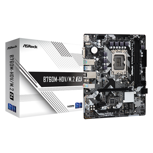 ASRock LGA1700 B760M-HDV/M.2 D4 alaplap