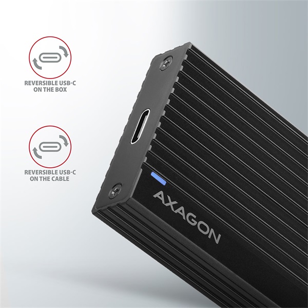 Axagon EEM2-GTR M.2 külső SSD ház fekete