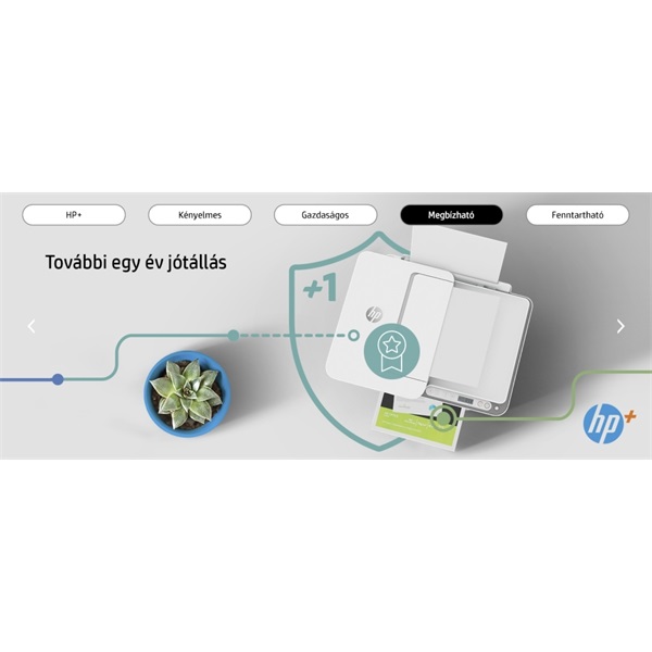 HP DeskJet Plus 4120E tintasugaras multifunkciós Instant Ink ready nyomtató (26Q90B)