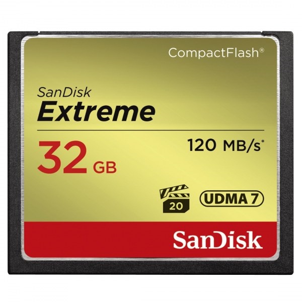 32GB Compact Flash Sandisk Extreme (SDCFXS-032G-X46 / 123851 /124093 )