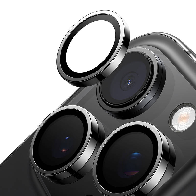 Lensguard Camera Glass for iPhone 16 ProMax (Black) Lensguard Camera Glass for iPhone 16 ProMax (Black)