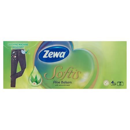Zewa Softis papír zsebkendő 10x9db aloe balsam (53521-00)