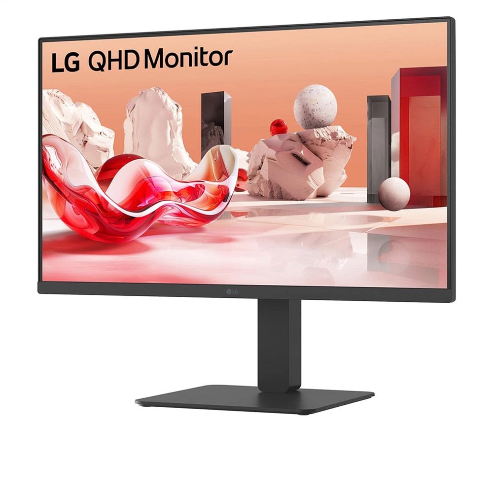 LG 27BA65QB-B monitor - 27" QHD IPS 100Hz, USB-C, láncba köthető, RJ45