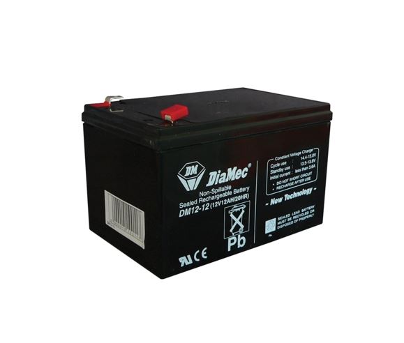 Diamec zselés ólomsavas gondozásmentes akkumulátor 12V 12 000mAh 151x99x100.5mm (DMU12-12) Diamec zselés ólomsavas gondozásmentes akkumulátor 12V 12 000mAh 151x99x100.5mm (DMU12-12)